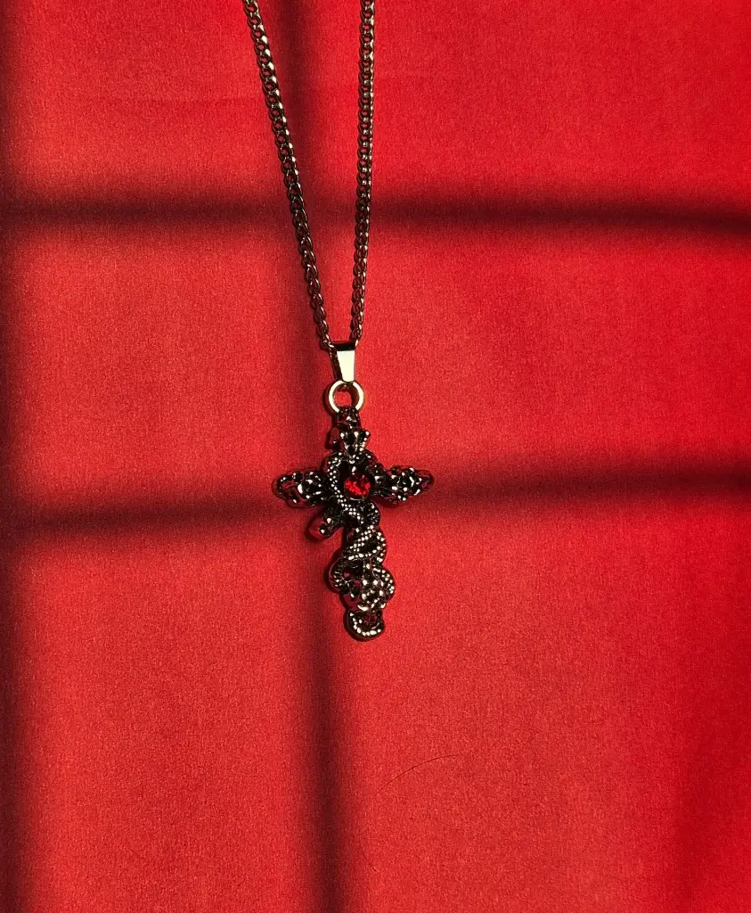 Crimson Serpent Cross