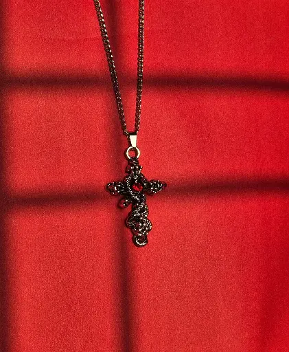 Crimson Serpent Cross